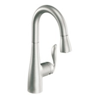 Moen 5995CSL Arbor One-Handle High Arc Pulldown Single Mount Bar Faucet, Classic Stainless Moen 5995CSL Arbor One-Handle High Arc Pulldown Single Mount Bar Faucet, Classic Stainless