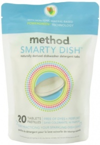 Method Smarty Dish Detergent 20ct, Free & Clear(pack of 6)