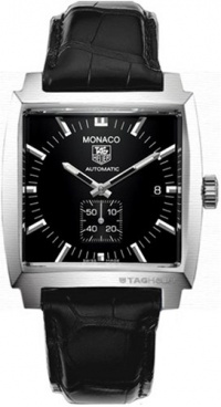 TAG Heuer Men's WW2110.FC6177 Monaco Automatic Leather Strap Watch TAG Heuer Men's WW2110.FC6177 Monaco Automatic Leather Strap Watch