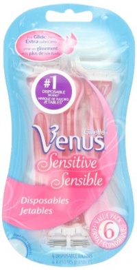 Gillette Venus Sensitive Skin Disposable Women's Razor 6 Count, 6.000 Count Gillette Venus Sensitive Skin Disposable Women's Razor 6 Count, 6.000 Count