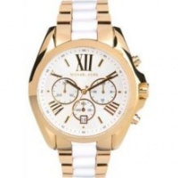 Michael Kors MK5743 bradshaw chrono white dial stainless steel women watch NEW Michael Kors MK5743 bradshaw chrono white dial stainless steel women watch NEW