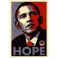 Barack Obama FAIREY (Hope) RARE Campaign Poster 11 x 17 Barack Obama FAIREY (Hope) RARE Campaign Poster 11 x 17