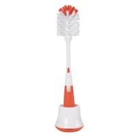 OXO Tot Bottle Brush with Nipple Cleaner and Stand, Orange OXO Tot Bottle Brush with Nipple Cleaner and Stand, Orange