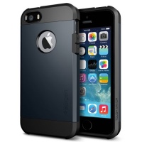 SPIGEN SGP SGP10490 Tough Armor Case for iPhone 5/5S - Carrying Case - Retail Packaging - Metal Slate SPIGEN SGP SGP10490 Tough Armor Case for iPhone 5/5S - Carrying Case - Retail Packaging - Metal Slate