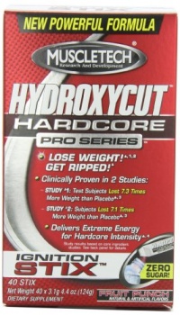 Hydroxycut Hardcore Pro Series Ignition Stix Sachet, Fruit Punch, 40-Count Hydroxycut Hardcore Pro Series Ignition Stix Sachet, Fruit Punch, 40-Count