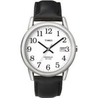 Timex Men's T2H281 Easy Reader Black Leather Strap Watch Timex Men's T2H281 Easy Reader Black Leather Strap Watch