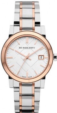 Burberry Women's BU9105 Large Check Two Tone Stainless Steel Bracelet Watch Burberry Women's BU9105 Large Check Two Tone Stainless Steel Bracelet Watch