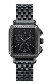 Michele Woman's MWW06A000679 Deco Noir Diamond Stainless Steel Black IP Bracelet Watch Michele Woman's MWW06A000679 Deco Noir Diamond Stainless Steel Black IP Bracelet Watch