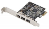 Syba Low Profile PCI-Express 1394b/1394a (2B1A) Card, TI Chipset, Extra Regular Bracket SD-PEX30009 Syba Low Profile PCI-Express 1394b/1394a (2B1A) Card, TI Chipset, Extra Regular Bracket SD-PEX30009