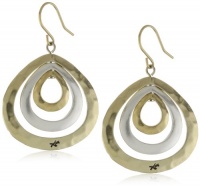Kenneth Cole New York Two-Tone Teardrop Orbital Earrings Kenneth Cole New York Two-Tone Teardrop Orbital Earrings