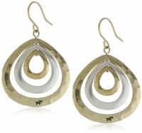 Kenneth Cole New York Two-Tone Teardrop Orbital Earrings