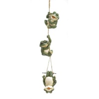 Gifts & Decor Frolicking Frogs Hanging Garden Sculpture Decorative Gifts & Decor Frolicking Frogs Hanging Garden Sculpture Decorative