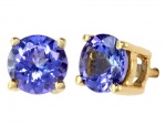 Effy Collection 14k Yellow Gold Tanzanite Earrings