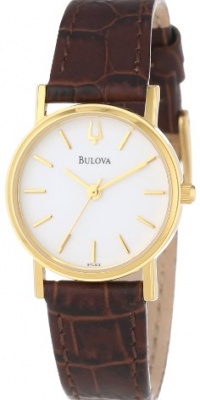 Bulova Women's 97L102 Strap White Dial Watch Bulova Women's 97L102 Strap White Dial Watch
