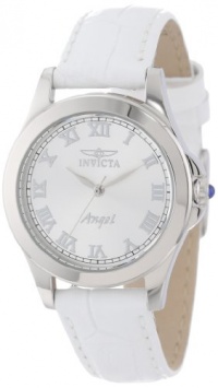 Invicta Women's 14804 Angel Silver Dial White Leather Interchangeable Strap Watch Set Invicta Women's 14804 Angel Silver Dial White Leather Interchangeable Strap Watch Set