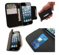 AceABove Wallet Case for iPhone 5, All-in-one iPhone 5 Case and Wallet, Black AceABove Wallet Case for iPhone 5, All-in-one iPhone 5 Case and Wallet, Black