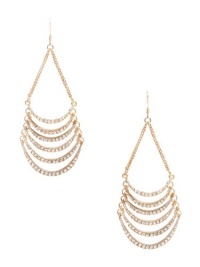 G by GUESS Women's Gold-Tone Rhinestone Chandelier Earrings, GOLD G by GUESS Women's Gold-Tone Rhinestone Chandelier Earrings, GOLD
