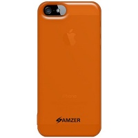 Amzer Soft Gel TPU Gloss Skin Fit Case Cover for Apple iPhone 5 (Fits All Carriers) - 1 Pack - Skin - Retail Packaging - Translucent Orange Amzer Soft Gel TPU Gloss Skin Fit Case Cover for Apple iPhone 5 (Fits All Carriers) - 1 Pack - Skin - Retail Packaging - Translucent Orange