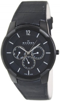 Skagen Men's 856XLBLB Steel Black Matte Dial Multifunction Watch Skagen Men's 856XLBLB Steel Black Matte Dial Multifunction Watch