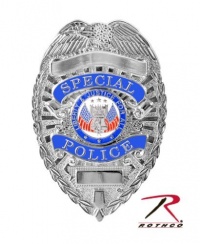 Silver Deluxe Special Police Badge Silver Deluxe Special Police Badge
