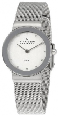 Skagen Women's 358SSSD Silver Dial Mesh Bracelet Watch Skagen Women's 358SSSD Silver Dial Mesh Bracelet Watch