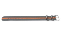 Timex T7B909 Weekender 20mm Gray/Orange Nylon Slip-Thru Watch Strap Timex T7B909 Weekender 20mm Gray/Orange Nylon Slip-Thru Watch Strap
