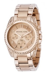 Michael Kors MK5263 Women's Rose Gold Runway Glitz Blair Chronograph Watch Michael Kors MK5263 Women's Rose Gold Runway Glitz Blair Chronograph Watch