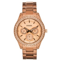 Fossil Women's ES3003 Stainless Steel Analog Pink Dial Watch Fossil Women's ES3003 Stainless Steel Analog Pink Dial Watch