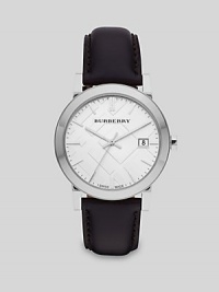 Burberry The City Silver Dial Black Leather Mens Watch BU9008 Burberry The City Silver Dial Black Leather Mens Watch BU9008