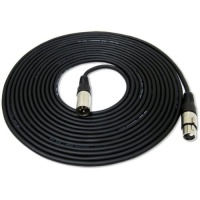 GLS Audio 25 foot Mic Cable Patch Cords - XLR Male to XLR Female Black Microphone Cables - 25' Balanced Mic Snake Cord - Single GLS Audio 25 foot Mic Cable Patch Cords - XLR Male to XLR Female Black Microphone Cables - 25' Balanced Mic Snake Cord - Single
