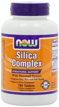 Now Foods Silica Complex 500mg Tablets, 180-Count Now Foods Silica Complex 500mg Tablets, 180-Count