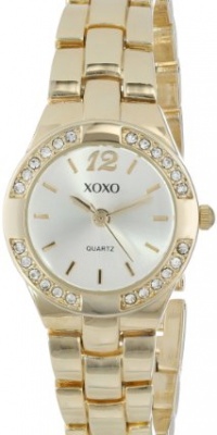 XOXO Women's XO110 Silver Dial Gold-tone Bracelet Watch XOXO Women's XO110 Silver Dial Gold-tone Bracelet Watch