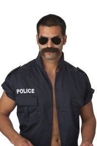 California Costumes The Man Police Moustache