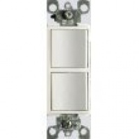 Leviton Dual Single-Pole Switch - White Leviton Dual Single-Pole Switch - White