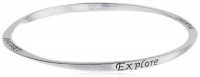 Sterling Silver Dream, Hope, Discover, Believe, Explore, Inspire Engraved Bangle Bracelet Sterling Silver Dream, Hope, Discover, Believe, Explore, Inspire Engraved Bangle Bracelet