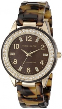 Anne Klein Women's 10/9956BMTO Swarovski Crystal Accented Gold-Tone Tortoise Resin Watch Anne Klein Women's 10/9956BMTO Swarovski Crystal Accented Gold-Tone Tortoise Resin Watch