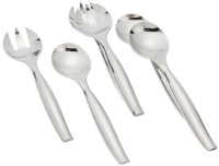 Mozaik Serving Utensil Set, 3 Silver Forks, 3 Silver Spoons (Pack of 6) Mozaik Serving Utensil Set, 3 Silver Forks, 3 Silver Spoons (Pack of 6)