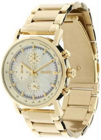 DKNY Chronograph Quartz Gold Tone Dial Women's Watch NY4332 DKNY Chronograph Quartz Gold Tone Dial Women's Watch NY4332