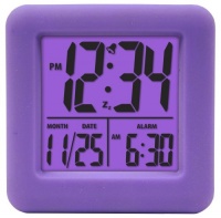 Equity by La Crosse 70904 Soft Purple Cube LCD Alarm Clock Equity by La Crosse 70904 Soft Purple Cube LCD Alarm Clock