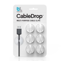 Blue Lounge Design CD-WH CableDrop Cable Management System for All Cables up to 5/16-Inch - White Blue Lounge Design CD-WH CableDrop Cable Management System for All Cables up to 5/16-Inch - White