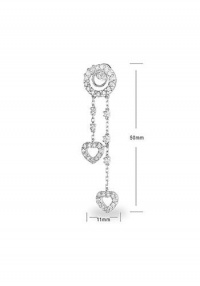 String I - 18K White Gold Earrings String I - 18K White Gold Earrings