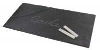True Fabrications Slate Cheese Board and Chalk Set True Fabrications Slate Cheese Board and Chalk Set