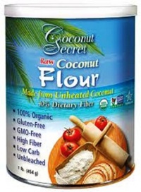 Coconut Secret Raw Coconut Flour (Gluten Free), 16 Ounce Canister Coconut Secret Raw Coconut Flour (Gluten Free), 16 Ounce Canister