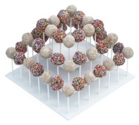Attractive Square White 3-tier Stand Holds up to 52 Cake Pops or Lollipops. It's Ideal for Parties and Festive Get-togethers. Attractive Square White 3-tier Stand Holds up to 52 Cake Pops or Lollipops. It's Ideal for Parties and Festive Get-togethers.