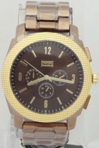 Mark Naimer Quartz Chronograph-Style Look XL Case Brown Metal Modern Design Mark Naimer Quartz Chronograph-Style Look XL Case Brown Metal Modern Design
