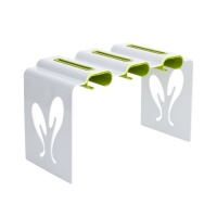 Boon Pouch Rack Baby Food Pouch Organizer, White/Green Boon Pouch Rack Baby Food Pouch Organizer, White/Green