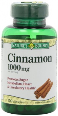 Nature's Bounty Cinnamon 1000mg, 100 Capsules (Pack of 3) Nature's Bounty Cinnamon 1000mg, 100 Capsules (Pack of 3)