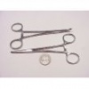 HTS 161S0 5.5 Straight and Curved Locking Hemostat Set - 2 pc