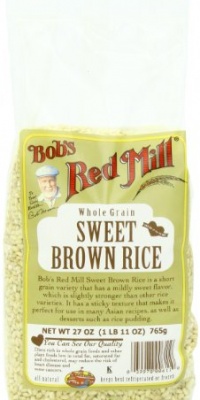 Bob's Red Mill Rice Sweet Brown, 27-Ounce (Pack of 4) Bob's Red Mill Rice Sweet Brown, 27-Ounce (Pack of 4)