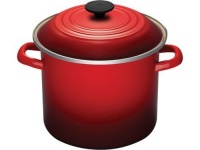 Le Creuset Enamel-on-Steel 8-Quart Covered Stockpot, Chery Le Creuset Enamel-on-Steel 8-Quart Covered Stockpot, Chery
